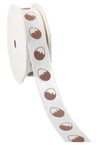 Kadolint Pasen Naturel Met Draad Wit Paas Ei Bruin 22mm x 15meter