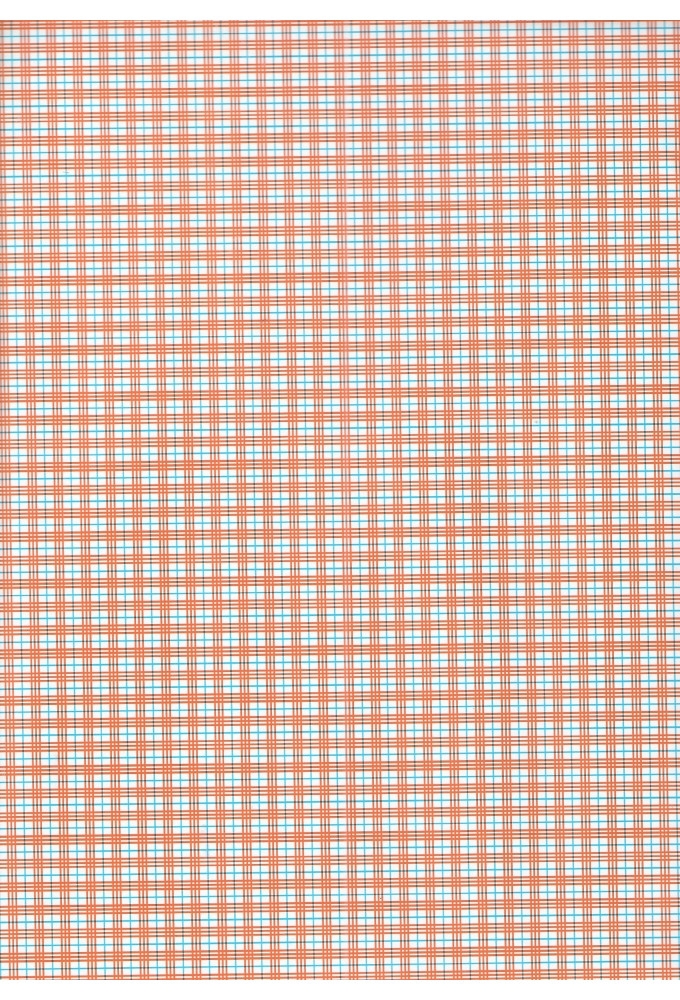 Kadopapier Consumentenrollen Everyday Ruit Oranje 70cm x 2meter 1st
