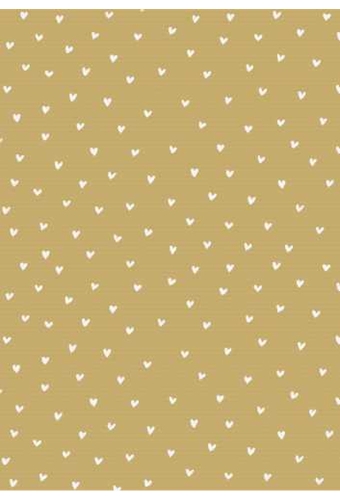 Kadopapier Kraftpapier hearts wit 50cm x 100meter