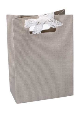 Kadotasje Luigi Karton Grijs Met Relief 16x8x23cm 10stuks
