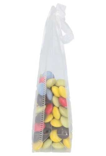 Kadotasje Rimella Met Organza Lint Wit 180my 5x4x15cm 25stuks