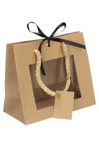 Kadotasjes Lenno Koord Venster Lintgleuf 16x8x14cm 12stuks