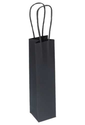 Kadotasjes Lenno Met Handvat Zwart 6x6x24cm 10stuks