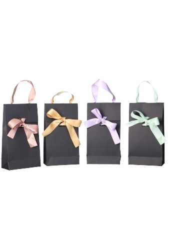 Kadotasjes Pisa Black & Mint Groen Met Satijnlint 10x6x22cm 25stuks
