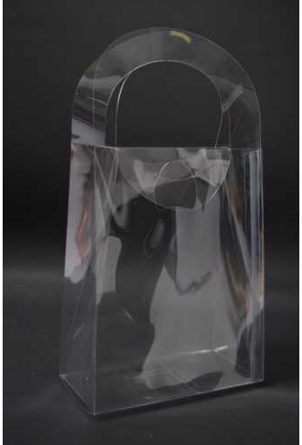 Kadotasjes SIERA Transparant 200my PET 12.5x6.5x16cm 10stuks