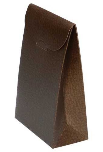 Kadozakje Java Met Sluiting Lederlook Bruin 9x4.5x13cm 10 stuks