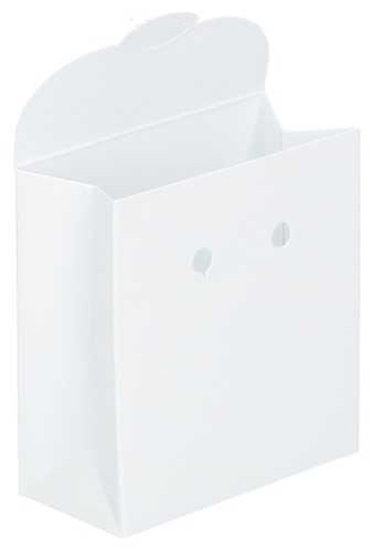 Kadozakje Java Met Sluiting Sacchet Glans Wit 7x3.5x8cm 10stuks