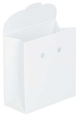 Kadozakje Java Met Sluiting Sacchet Glans Wit 7x3.5x8cm 10stuks