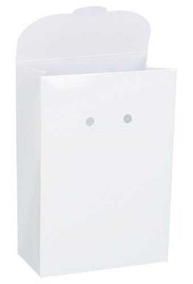 Kadozakje Java Met Sluiting Sacchet Glans Wit 9x4.5x13cm 10 stuks
