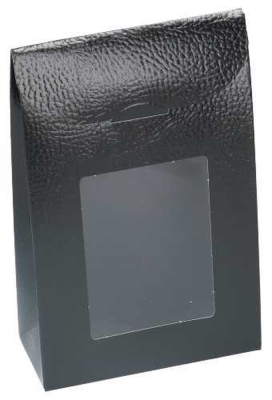 Kadozakje Java Sluiting & Venster Lederlook Zwart 11.5x5.5x18cm 10st