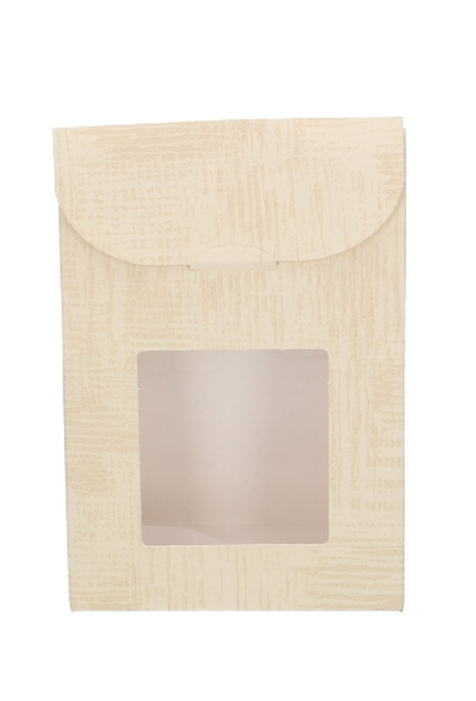 Kadozakje Java Sluiting & Venster Neutraal Creme 9x4.5x13cm10stuks