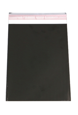 Kadozakjes Folie Mita Mat Zwart & Plakstrip 10x13.5+3cm 100stuks