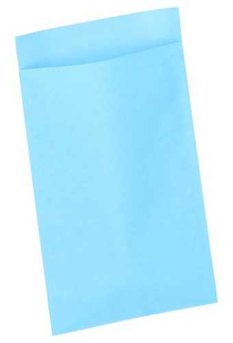 Kadozakjes Kraft Aqua Blauw 7x13cm 200stuks geschenkverpakking