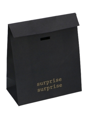 Kadozakjes Kraft Zupo Zwart Surprise & Lintgleuf 14x7x15cm 12stuks