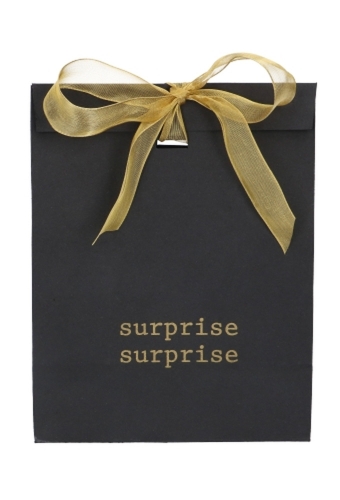 Kadozakjes Kraft Zupo Zwart Surprise & Lintgleuf 18x10x22cm 12stuks
