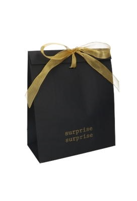 Kadozakjes Kraft Zupo Zwart Surprise & Lintgleuf 25x12x30cm 12stuks