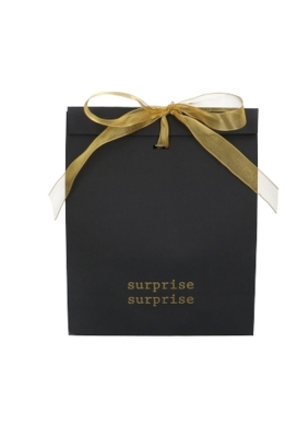 Kadozakjes Kraft Zupo Zwart Surprise & Lintgleuf 25x12x30cm 12stuks