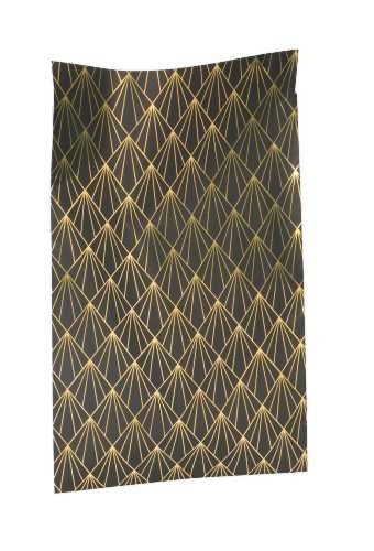 Kadozakjes Metallized Geometric Black Gold Rectangular 7x13cm 200st