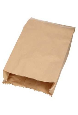 Kadozakjes Zijvouw Kraft 24x42+6cm 70grams 100stuks