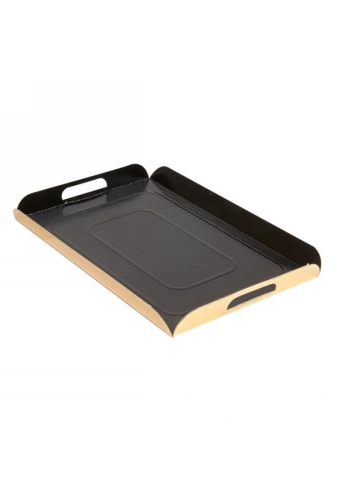 Kartonnen Dienblad Silves Black & Gold Met Handgreep 19x28cm 25stuks