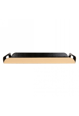 Kartonnen Dienblad Silves Black & Gold Met Handgreep 28x42cm 25stuks