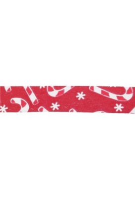 Kerst Krullint Christmas candy Red 10mm x 250 meter