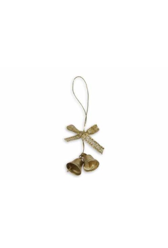 Kerstbelletjes Met Strik Goud Aan Koord 100stuks