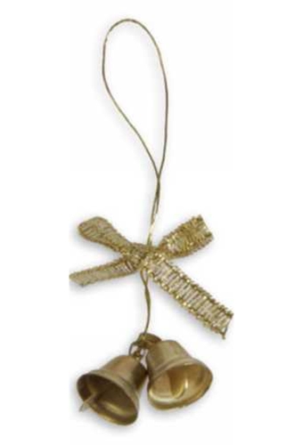 Kerstbelletjes Met Strik Goud Aan Koord 100stuks