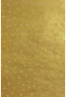 Kerstpapier Bruin Kraft Stars Goud 30cm x 250meter