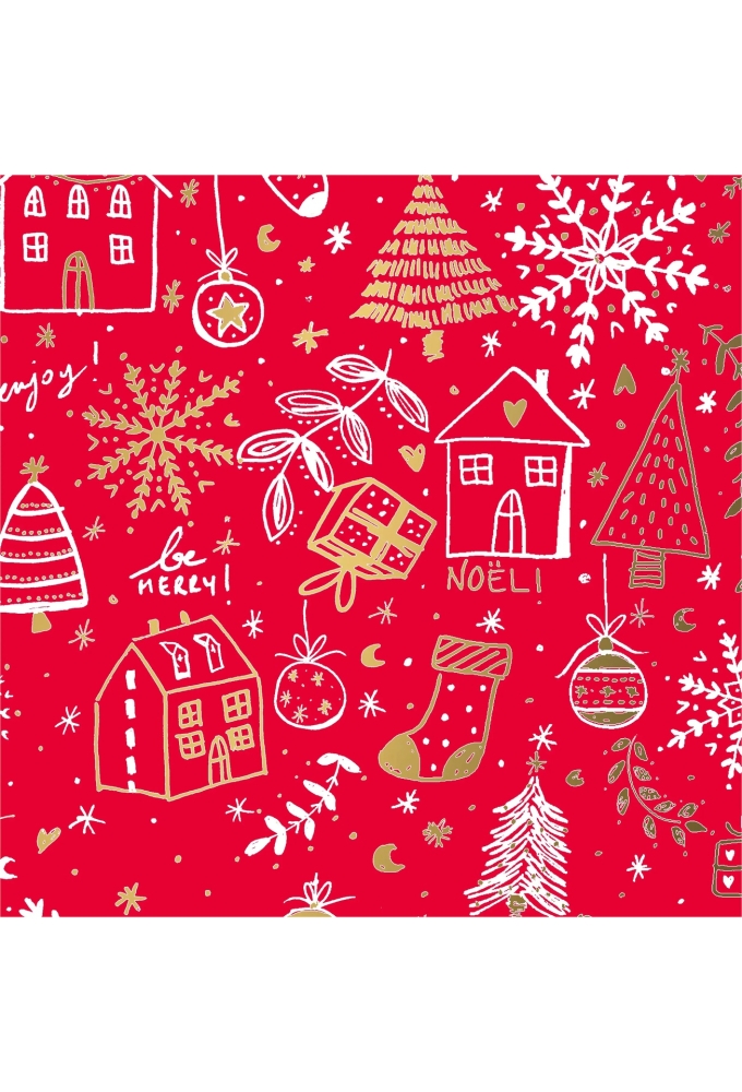 Kerstpapier Dessin 026 50cm x 200 meter