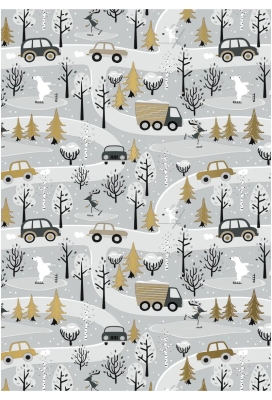 Kerstpapier Dessin 046 60cm x 150 meter
