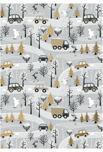 Kerstpapier Dessin 062 70cm x 150 meter