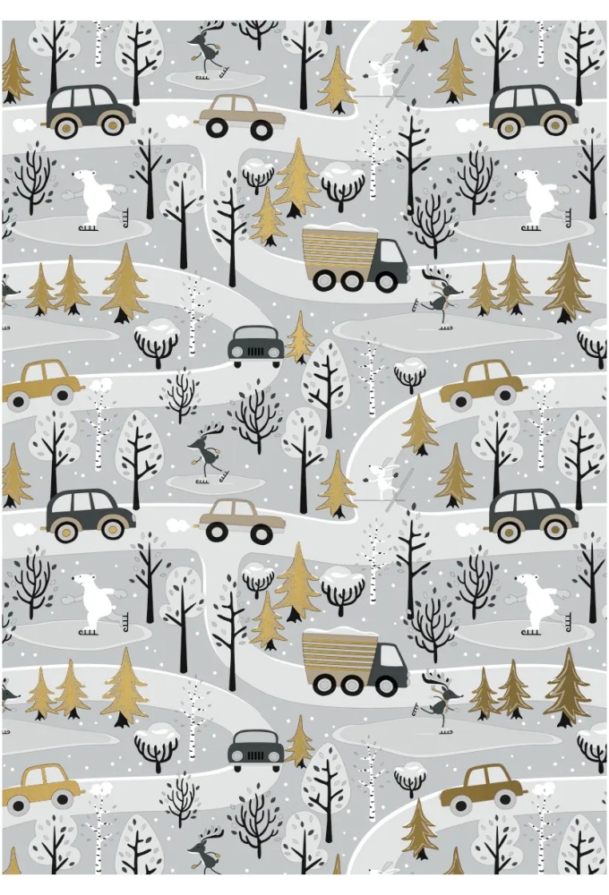 Kerstpapier Dessin 062 70cm x 150 meter