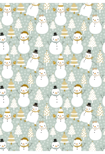 Kerstpapier Dessin 156 50cm x 200meter