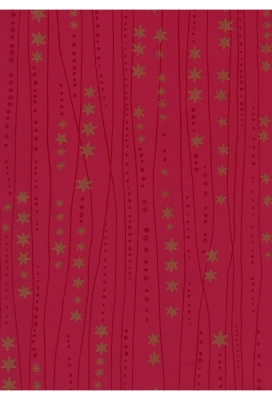 Kerstpapier Eco Nature Wit Aarhus Rood 80gr 30cm x 200meter