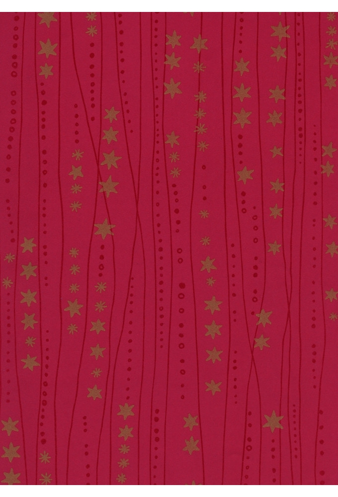 Kerstpapier Eco Nature Wit Aarhus Rood 80gr 30cm x 200meter