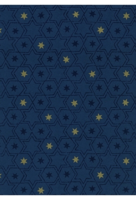 Kerstpapier Eco Nature Wit Bozen Blauw 80gr 30cm x 200meter