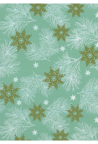 Kerstpapier Eco Recycling Wit Pino Salie 90gr 30cm x 200meter
