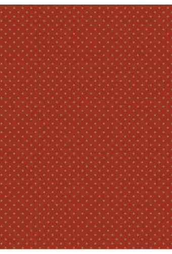Kerstpapier little dots brick goud 50cm x 200meter