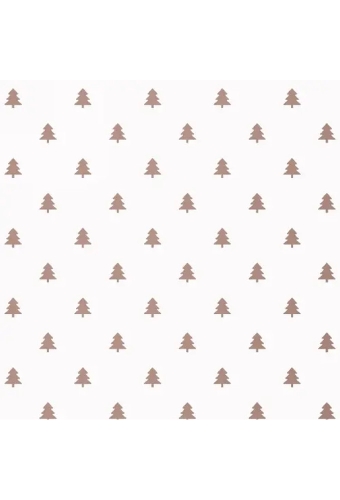 Kerstpapier trees Rose goud  70cm x 200meter