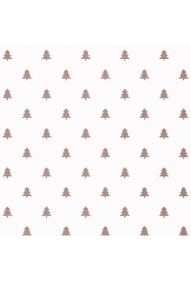 Kerstpapier trees Rose goud  70cm x 200meter