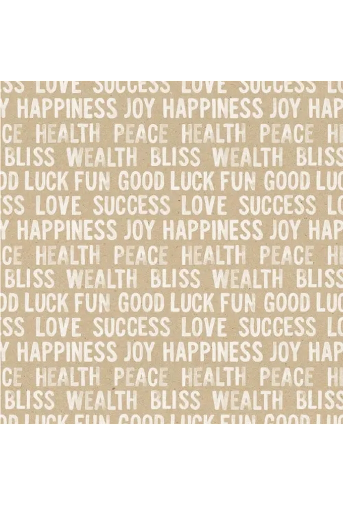 Kerstpapier xmas letters eco Wit Recycled 30cm x 250meter