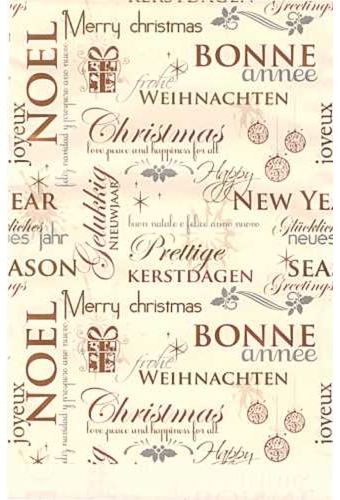 Kerstzakjes Kerst Groet 17x25cm 250stuks