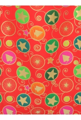 Kerstzakjes Stars Red 23x31.5cm 250stuks
