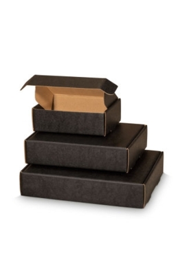Klep Verzenddoos Pinto Middel Zwart 20.5x17x5cm 50stuks