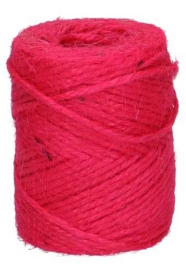 Koord Lint Jute Fuchsia 2mm x 70 meter