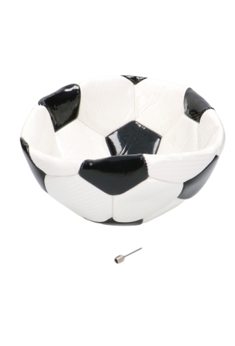 Korf Voetbal Zwart & Wit 15cm 1stuks & 1x Cellofaan Zakjes 1xBalnaald