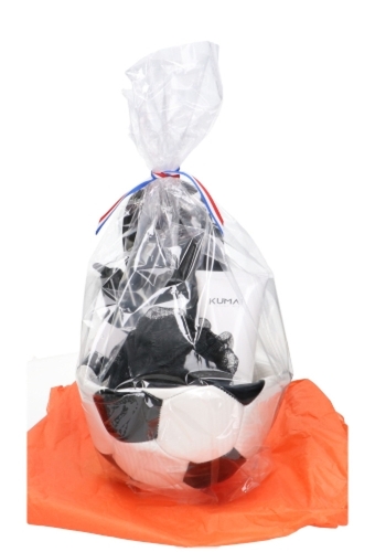Korf Voetbal Zwart & Wit 15cm 1stuks & 1x Cellofaan Zakjes 1xBalnaald