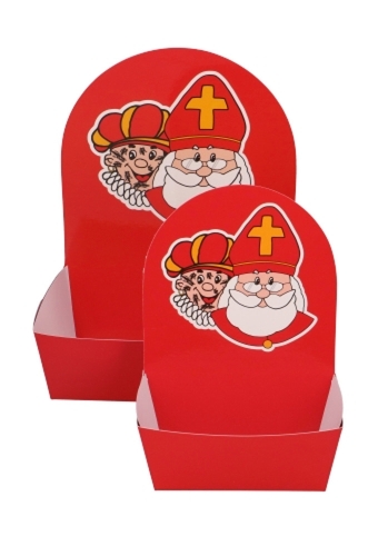 Korf doosjes Sint & Piet 11x7x4.5+12cm 36stuks