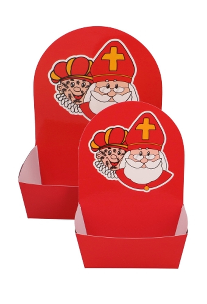 Korf doosjes Sint & Piet 11x7x4.5+12cm 36stuks